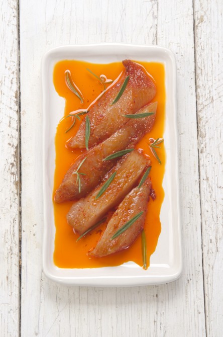 marinated chicken fillet stripes with paprika powder, oil and rosemary marinated chicken fillet stripes with paprika powder, oil and rosemary
