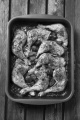 oven baked chicken drumstick with vegetable and thyme