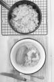 home made cabbage stew and sausage in a bowl