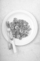 long grain pepper rice with grilled scampi